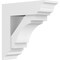 Ekena Millwork Standard Merced Architectural Grade PVC Bracket with Traditional Ends, 5"W x 16"D x 16"H BKTP05X16X16MRC01 - alternate 1